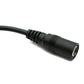 SYSTEM-S DC Kabel 20 cm 24V 5,5 x 2,1 Stecker zu Buchse Schalter Adapter in Schwarz