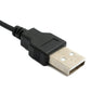 SYSTEM-S USB 3.0 Y Kabel 60 cm Typ A Stecker zu Micro B Stecker & 2.0 A Stecker Adapter in Schwarz