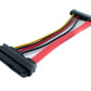 SYSTEM-S SFF-8482 cable 15 cm SAS 29 pin to SATA 22 pin 15+7 adapter for hard drive motherboard