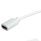 SYSTEM-S USB 2.0 Kabel 100 cm Micro B Stecker zu Buchse Spirale Adapter in Weiß