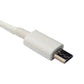 SYSTEM-S USB 2.0 Kabel 3 m Micro B Stecker zu Buchse Spirale in Weiß