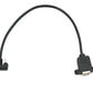 SYSTEM-S USB 3.1 Kabel 30 cm Typ C Stecker zu 2.0 Typ B Buchse U Turn 180° Winkel Panel Mount Adapter