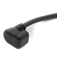 SYSTEM-S USB 3.1 Kabel 30 cm Typ C Stecker zu 2.0 Typ B Buchse U Turn 180° Winkel Panel Mount Adapter