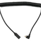 SYSTEM-S USB 3.1 Kabel 180 cm Typ C Buchse zu 2.0 Micro B Stecker Spirale Left Angled Winkel