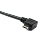 SYSTEM-S USB 3.1 Kabel 180 cm Typ C Buchse zu 2.0 Micro B Stecker Spirale Left Angled Winkel
