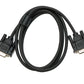 SYSTEM-S VGA Kabel 150 cm HD15 Stecker zu Stecker Panel Mount Schraube DSub 15pin Adapter