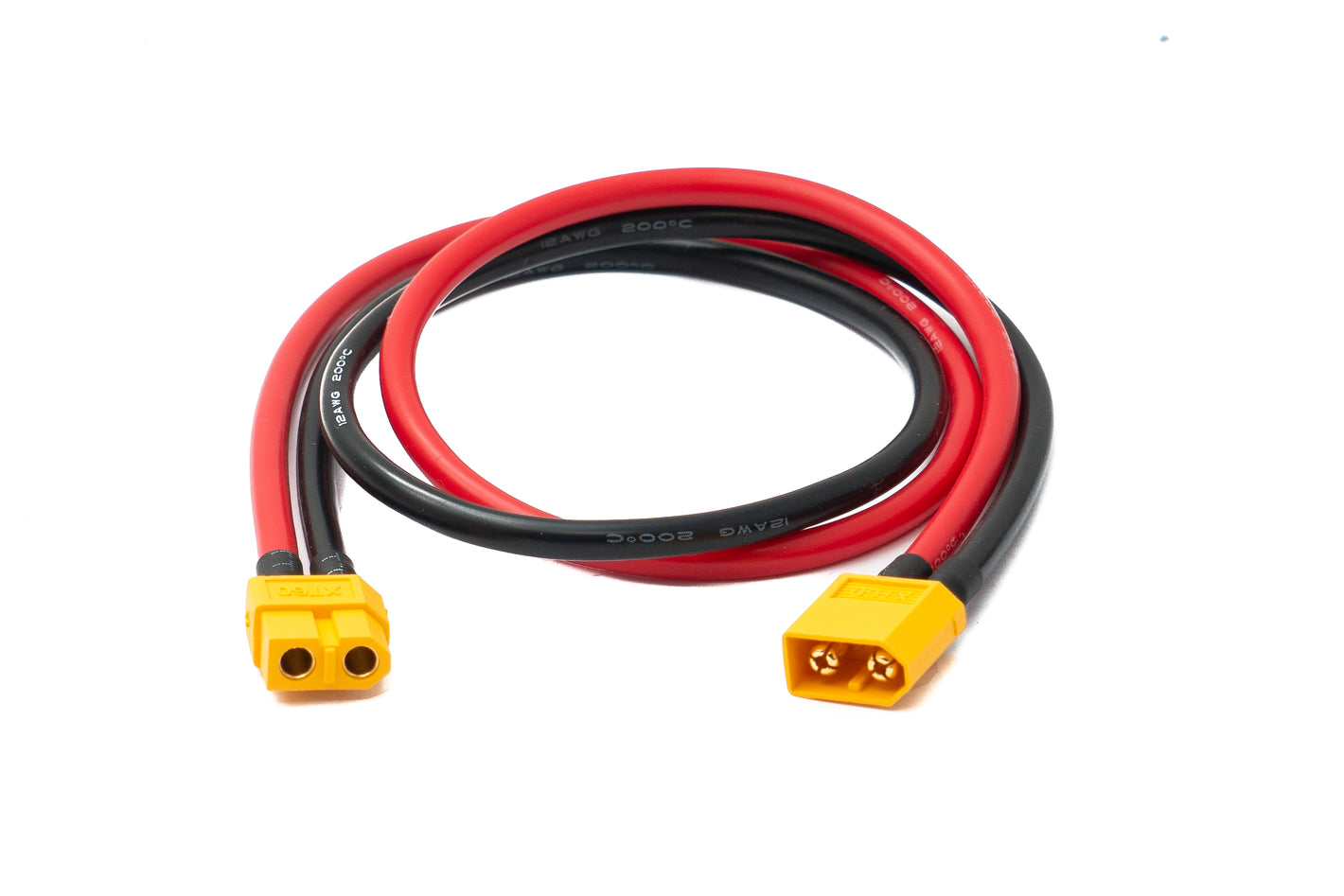 SYSTEM-S XT60 12AWG cable 50 cm male to female extension for solar panel solar module