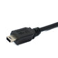 SYSTEM-S USB 3.0 Kabel 50 cm Micro B Buchse zu 2.0 Mini B Stecker Panel Mount Schraube Adapter