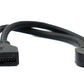 SYSTEM-S Câble USB 3.0 25 cm 19 broches mâle vers 20 broches femelle carte mère angle droit 5 Gbit/s 100 W