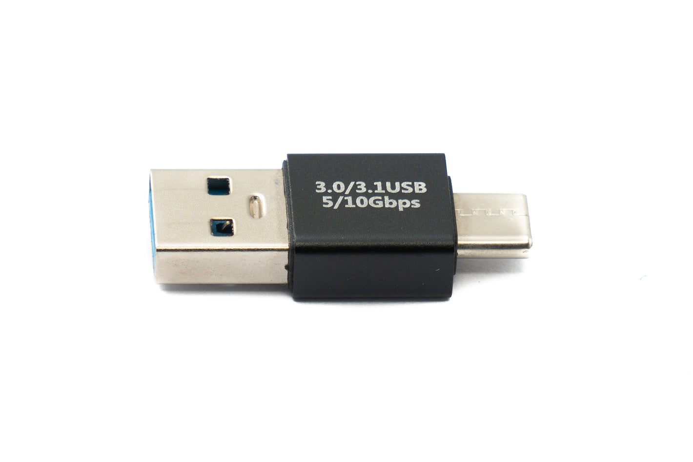 SYSTEM-S USB 3.0 Adapter Typ A Stecker zu 3.1 C Stecker unidirektional Kabel 10 Gbit/s 100W