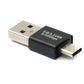 SYSTEM-S USB 3.0 Adapter Typ A Stecker zu 3.1 C Stecker unidirektional Kabel 10 Gbit/s 100W