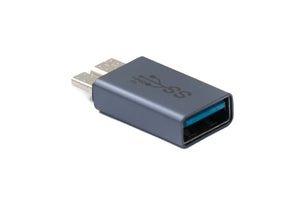 SYSTEM-S USB 3.0 Adapter Typ A Buchse zu Micro B Stecker unidirektional Kabel 5 Gbit/s 100W