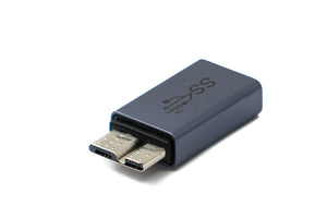 SYSTEM-S USB 3.0 Adapter Typ A Buchse zu Micro B Stecker unidirektional Kabel 5 Gbit/s 100W