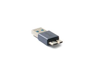 SYSTEM-S USB 3.0 Adapter Typ A Stecker zu Micro B Stecker unidirektional Kabel 5 Gbit/s 100W