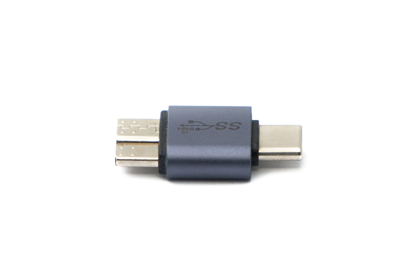 SYSTEM-S USB 3.1 Adapter Typ C Stecker zu 3.0 Micro B Stecker unidirektional Kabel 5 Gbit/s 100W