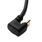 SYSTEM-S USB 3.1 Kabel 30 cm Typ C Stecker zu 3.0 A Stecker 180° U Turn Winkel abwärts gewinkelt Adapter 5 Gbit/s 100W