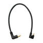 SYSTEM-S USB 3.1 Kabel 30 cm Typ C Stecker zu 3.0 A Stecker 180° U Turn Winkel aufwärts gewinkelt Adapter 5 Gbit/s 100W