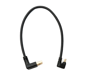 SYSTEM-S USB 3.1 Cable 30 cm Type C Male to 3.0 A Male 180° U Turn Angle Upward Angled Adapter 5 Gbit/s 100W