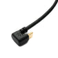 SYSTEM-S USB 3.1 Kabel 30 cm Typ C Stecker zu 3.0 A Stecker 180° U Turn Winkel aufwärts gewinkelt Adapter 5 Gbit/s 100W