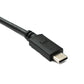 SYSTEM-S USB 3.0 cable 100 cm Micro B plug to 3.1 Type C plug angle down angled panel mount screw