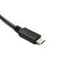 SYSTEM-S USB 3.0 Kabel 100 cm Micro B Stecker zu 3.1 Typ C Stecker Winkel Left Angled Panel Mount Schraube