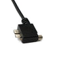 SYSTEM-S USB 3.0 cable 100 cm Micro B plug to 3.1 Type C plug angled left angled panel mount screw