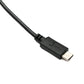 SYSTEM-S USB 3.0 Kabel 100 cm Micro B Stecker zu 3.1 Typ C Stecker Winkel Right Angled Panel Mount Schraube