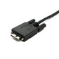 SYSTEM-S USB 3.0 cable 100 cm Micro B plug to 3.1 Type C plug panel mount screw adapter 5 Gbit/s 100W