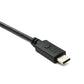 SYSTEM-S USB 3.0 cable 100 cm Micro B plug to 3.1 Type C plug panel mount screw adapter 5 Gbit/s 100W