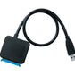 SYSTEM-S SATA cable 40 cm 22 pin female to USB 3.0 Type A male 2.5" hard drive adapter