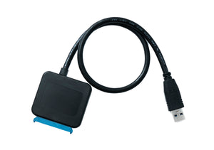 Câble SYSTEM-S SATA 40 cm 22 broches femelle vers USB 3.0 Type A mâle adaptateur disque dur 2,5"