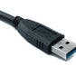 SYSTEM-S SATA cable 40 cm 22 pin female to USB 3.0 Type A male 2.5" hard drive adapter