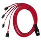 SYSTEM-S SFF-8087 Cable 100 cm Mini SAS 36 Pin to 4x SATA 7 Pin Adapter for RAID Hard Drive Motherboard