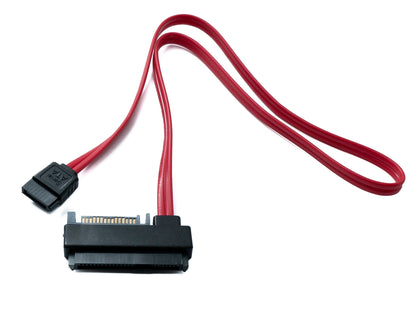 SYSTEM-S SFF-8482 Cable 50 cm SAS 29 Pin to SATA 22 Pin 15+7 Adapter for Hard Drive Motherboard