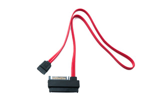 SYSTEM-S SFF-8482 Cable 50 cm SAS 29 Pin to SATA 22 Pin 15+7 Adapter for Hard Drive Motherboard