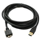 SYSTEM-S USB 3.0 cable 3 m Micro B plug to 3.0 Type A plug panel mount screw adapter 5 Gbit/s 100W