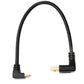 SYSTEM-S USB 3.1 cable 20 cm Type C male to 3.0 A male downwards upwards angled adapter 5 Gbit/s 100W