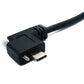 SYSTEM-S USB 3.1 Gen 2 Kabel 100 cm Typ C Stecker zu Stecker Double Screw Winkel Left Right 10 Gbit/s