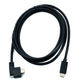 Câble USB 3.1 Gen 2 SYSTEM-S 200 cm Type C mâle vers mâle double vis coudé gauche droite 10 Gbit/s