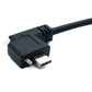 Câble USB 3.1 Gen 2 SYSTEM-S 200 cm Type C mâle vers mâle double vis coudé gauche droite 10 Gbit/s