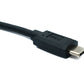 SYSTEM-S USB 3.1 Gen 2 Kabel 30 cm Typ C Stecker zu Stecker Double Screw Winkel Up Down 10 Gbit/s