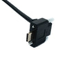 SYSTEM-S USB 3.1 Gen 2 Kabel 200 cm Typ C Stecker zu Stecker Double Screw Winkel Up Down 10 Gbit/s