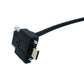 SYSTEM-S USB 3.1 Gen 2 Kabel 100 cm Typ C Stecker zu Stecker Double Screw Winkel Up Down 10 Gbit/s