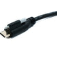 Câble USB 3.1 Gen 2 SYSTEM-S 100 cm Type C mâle vers mâle simple vis coudé gauche droite 10 Gbit/s 100 W