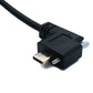 Câble USB 3.1 Gen 2 SYSTEM-S 100 cm Type C mâle vers mâle simple vis coudé gauche droite 10 Gbit/s 100 W