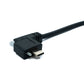 Câble USB 3.1 Gen 2 SYSTEM-S 30 cm Type C mâle vers mâle simple vis coudé gauche droite 10 Gbit/s 100 W