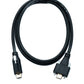 Câble USB 3.1 Gen 2 SYSTEM-S 100 cm Type C mâle vers mâle simple double vis 10 Gbit/s 100 W