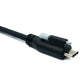 Câble USB 3.1 Gen 2 SYSTEM-S 30 cm Type C mâle vers mâle simple double vis 10 Gbit/s 100 W