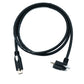 Câble USB 3.1 Gen 2 SYSTEM-S 100 cm Type C mâle vers mâle simple double vis angle haut bas 10 Gbit/s 100 W