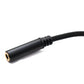 SYSTEM-S Audio USB Kabel 100 cm 3,5mm Klinke Buchse zu 2.0 Typ A Stecker AUX geflochten Schwarz